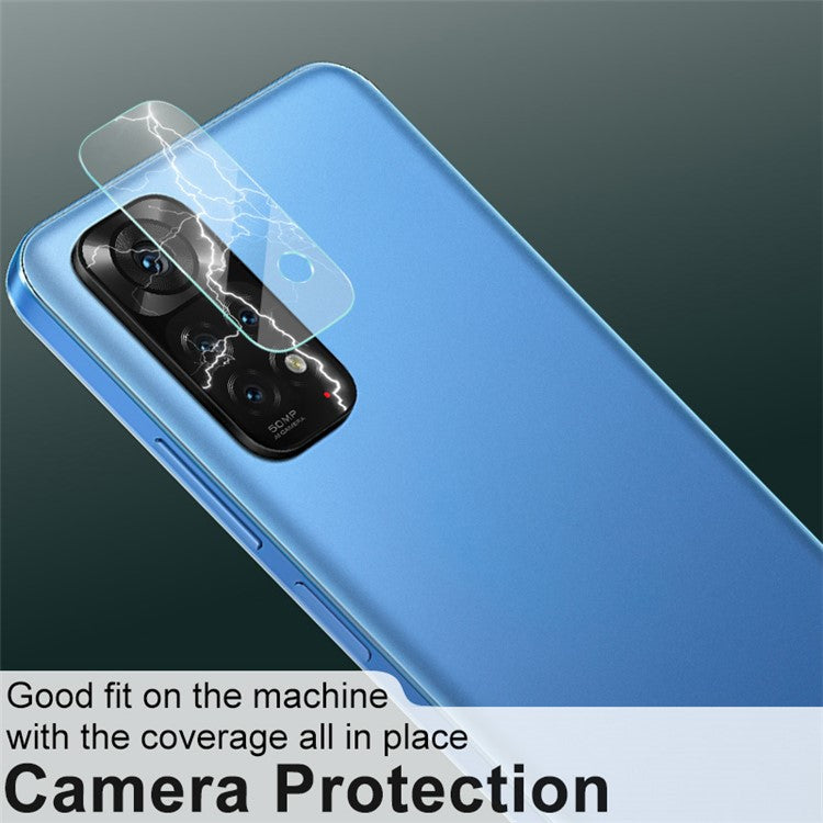 IMAK for Xiaomi Redmi Note 11 4G (Qualcomm) 2Pcs/Set Tempered Glass Precise Cutout Camera Lens Protector HD Clear Film