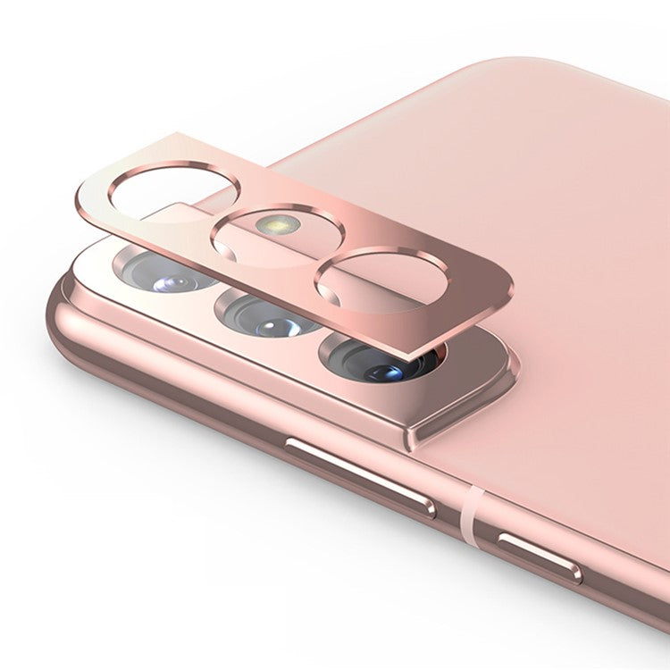 ENKAY HAT PRINCE For Samsung Galaxy S22 5G/S22+ 5G Aluminum Alloy Camera Lens Protector Anti-scratch Protective Cover - Rose Gold