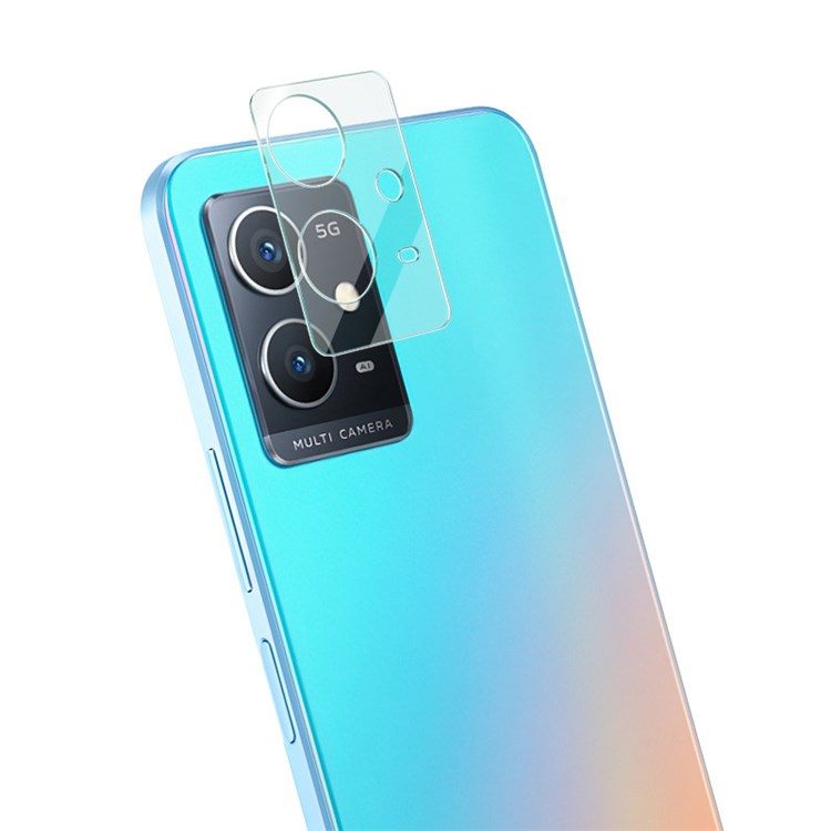 IMAK For vivo Y33s 5G High Transparency Clear HD Full Coverage Tempered Glass Camera Lens Film + Acrylic Lens Cap