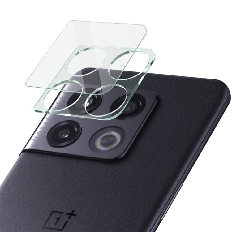 IMAK For OnePlus 10 Pro Anti-stains Ultra Thin HD Full Coverage Tempered Glass Camera Lens Film + Acrylic Lens Cap