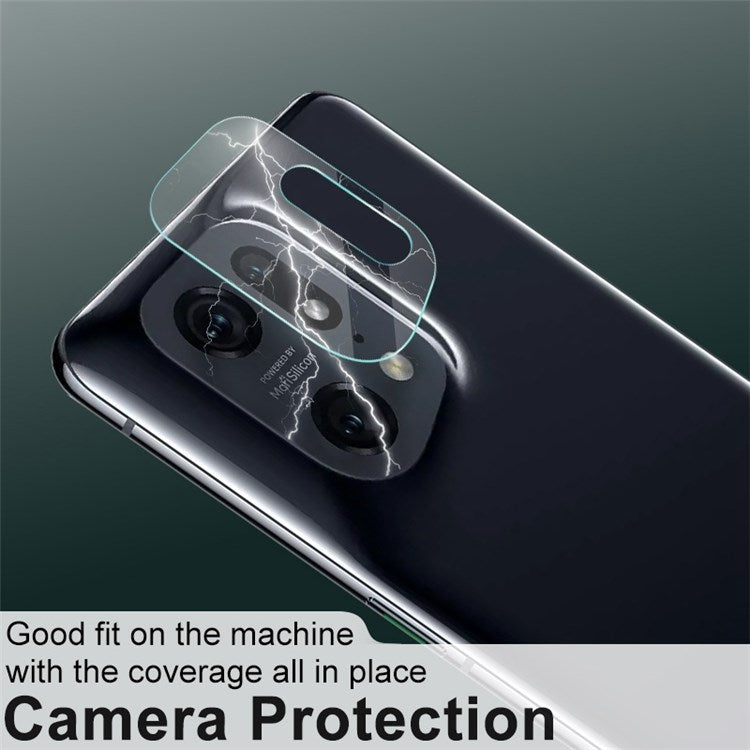 IMAK for Oppo Find X5 Pro 2Pcs/Set Strong Camera Lens Protector Super Transparent Tempered Glass Film