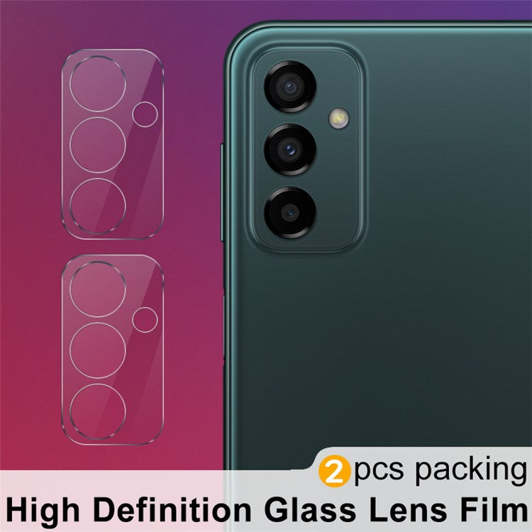 IMAK 2Pcs/Set Camera Lens Protector for Samsung Galaxy M23 5G/F23 5G Full Cover HD Tempered Glass Film