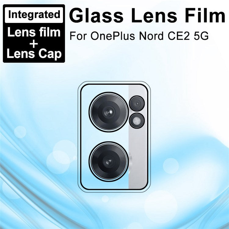 IMAK for OnePlus Nord CE 2 5G High Definition Tempered Glass Camera Lens Film + Acrylic Lens Cap