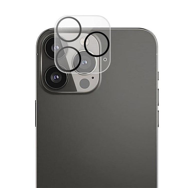 MOCOLO for iPhone 14 Pro / 14 Pro Max Camera Lens Protector with Night Circle, 9H Anti-Scratch Tempered Glass Silk Printing Camera Lens Film