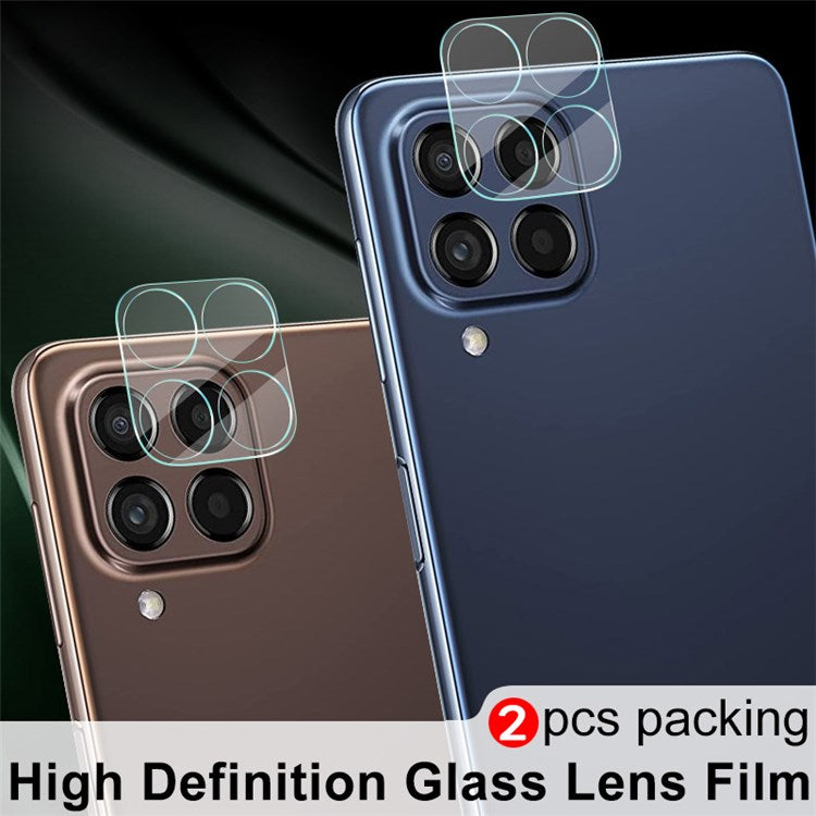 IMAK for Samsung Galaxy M53 5G/M33 5G (Global Version) 2Pcs/Set No Bubble HD Camera Lens Protector Tempered Glass Film