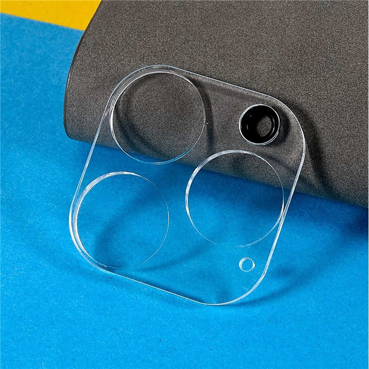 For iPhone 14 Pro 6.1 inch Clear Arc Edges Camera Lens Protector Tempered Glass Ultra Thin Camera Lens Cover - Transparent