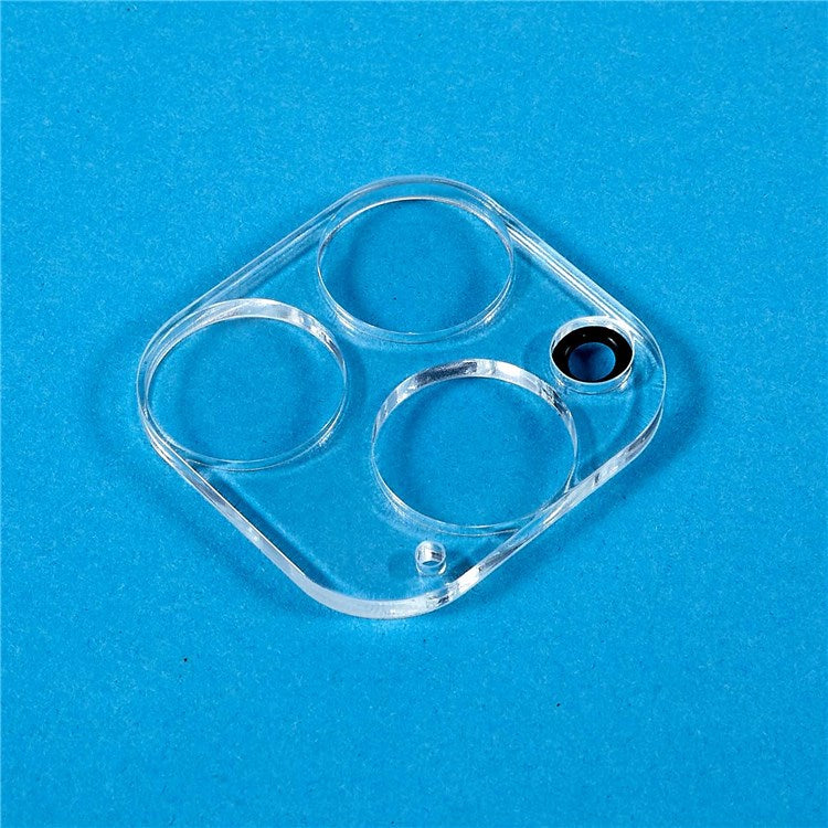 For iPhone 14 Pro 6.1 inch Clear Arc Edges Camera Lens Protector Tempered Glass Ultra Thin Camera Lens Cover - Transparent