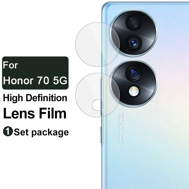 IMAK 1 Set for Honor 70 5G Camera Lens Protector HD Clear Anti-Scratch Tempered Glass Film