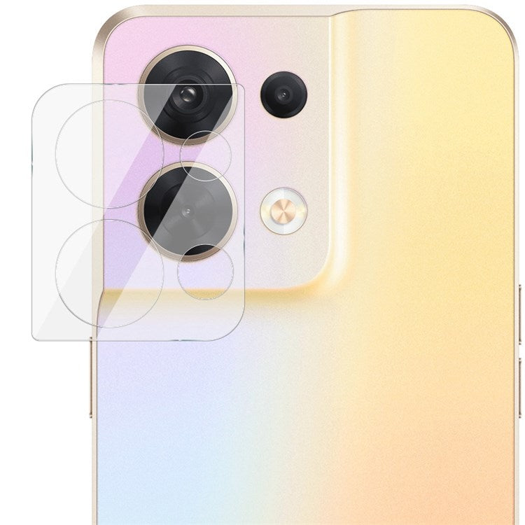 IMAK for Oppo Reno8 5G / Reno8 5G (Global Version) Integrated Camera Lens Protector Scratch-Resistant Tempered Glass Lens Film + Acrylic Lens Cap