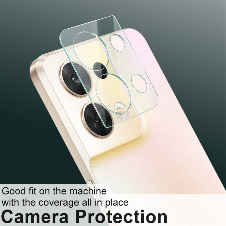 IMAK for Oppo Reno8 5G / Reno8 5G (Global Version) Integrated Camera Lens Protector Scratch-Resistant Tempered Glass Lens Film + Acrylic Lens Cap