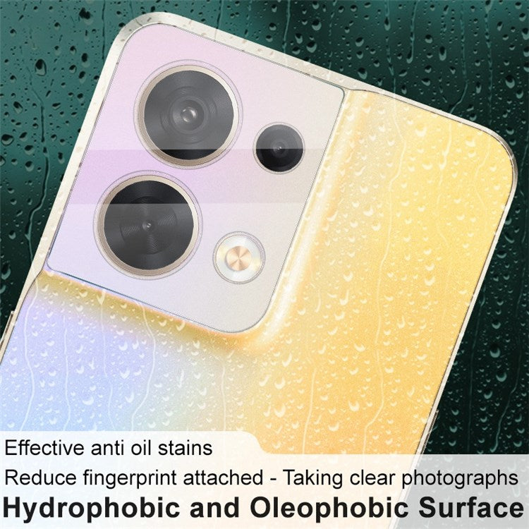 IMAK for Oppo Reno8 5G / Reno8 5G (Global Version) Integrated Camera Lens Protector Scratch-Resistant Tempered Glass Lens Film + Acrylic Lens Cap