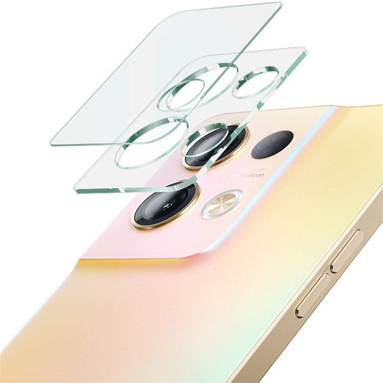 IMAK for Oppo Reno8 Pro 5G HD Tempered Glass Lens Film + Acrylic Lens Cap Anti-Scratch Integrated Camera Lens Protector