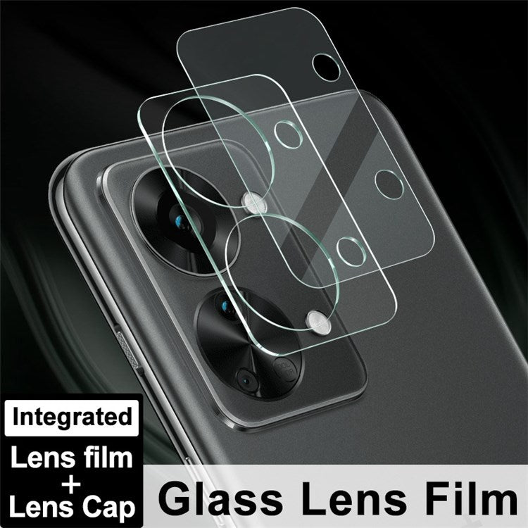 IMAK for OnePlus Nord 2T 5G Clear Camera Lens Protector Integrated Tempered Glass Back Camera Lens Film + Acrylic Lens Cap