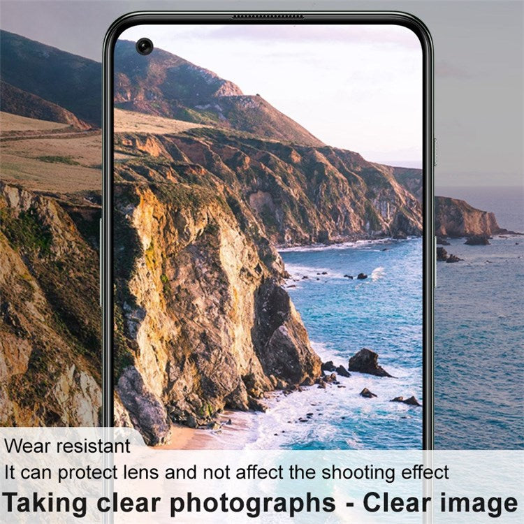IMAK for OnePlus Nord 2T 5G Clear Camera Lens Protector Integrated Tempered Glass Back Camera Lens Film + Acrylic Lens Cap