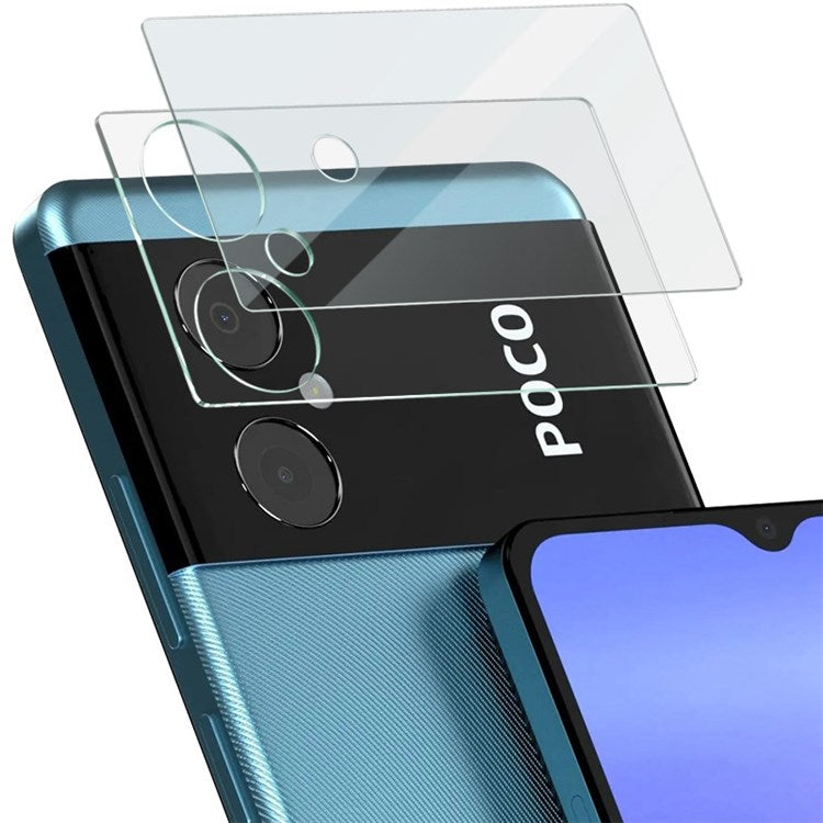 IMAK for Xiaomi Poco M4 5G High Definition Tempered Glass Lens Film + Acrylic Lens Cap Integrated Back Camera Lens Cover