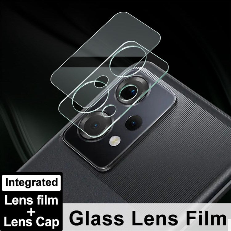 IMAK for OnePlus Nord CE 2 Lite 5G / Oppo K10x 5G Rear Back Camera Lens Protector Clear Integrated Tempered Glass Lens Film + Acrylic Lens Cap