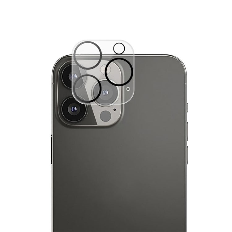 MOCOLO For iPhone 15 Pro Max Camera Lens Protector Tempered Glass Silk Printing Lens Film with Night Circle