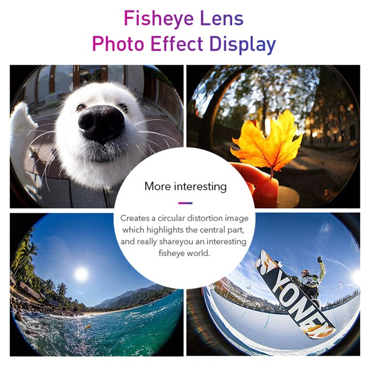 APEXEL Phone Camera Lens Kit, 22X Telephoto Lens + 120° Wide Angle Lens + 25X Macro Lens + 205° Fish Eye Lens