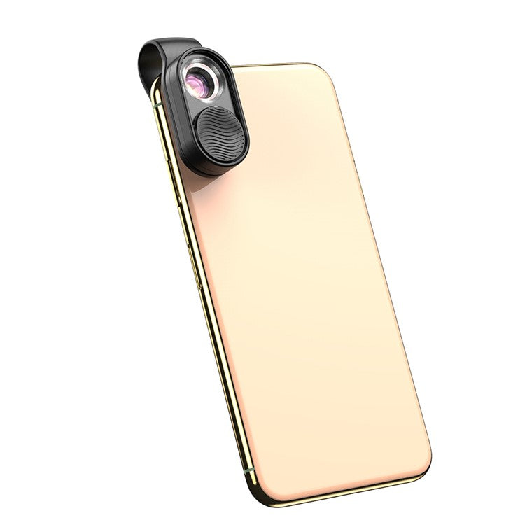 APEXEL APL-MS01 100X Phone Camera Microscope Lens High Magnification LED Light Pocket Phone Micro Lens for iPhone Samsung Smartphones