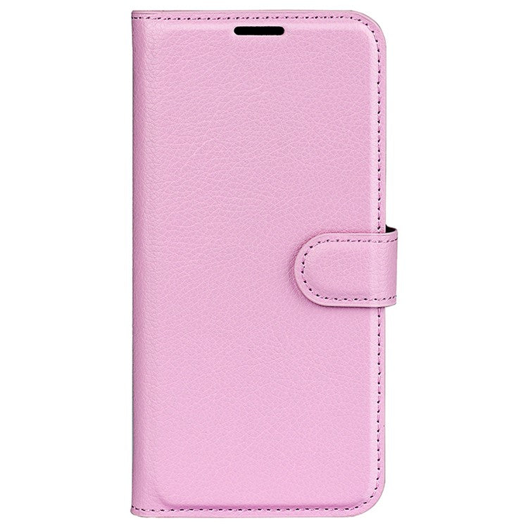 For Google Pixel 7 Pro 5G PU Leather Smartphone Cover Wallet Stand Litchi Texture Anti-scratch Case Shell - Pink