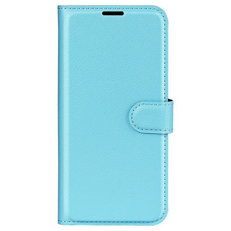 For Google Pixel 7 Pro 5G PU Leather Smartphone Cover Wallet Stand Litchi Texture Anti-scratch Case Shell - Blue