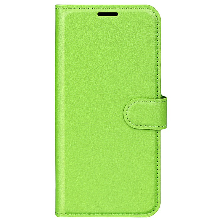 For Google Pixel 7 Pro 5G PU Leather Smartphone Cover Wallet Stand Litchi Texture Anti-scratch Case Shell - Green