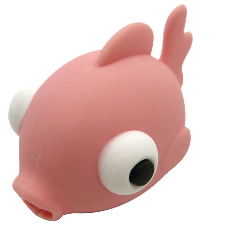 Cute Cartoon Fish Pattern Charging Cable Protector PVC Saver - Style C