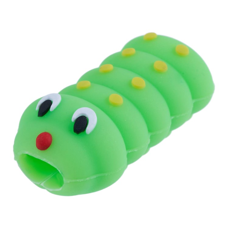 Cute Insect Pattern Charging Cord Protector USB Data Wire Protection Cover - Caterpillar