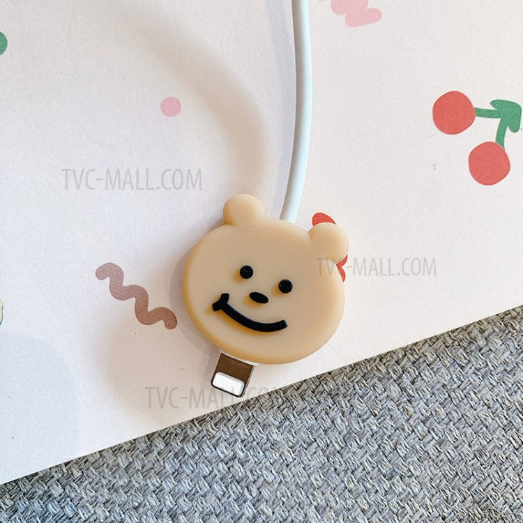 Cute Shaped Phone Charging Data Cable Protector Saver - Bear