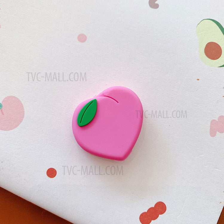 Cute Shaped Phone Charging Data Cable Protector Saver - Peach