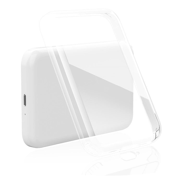 Clear Soft TPU Protective Cover Case for Apple Compatible with MagSafe External Battery Magnetic Charger - Transparent