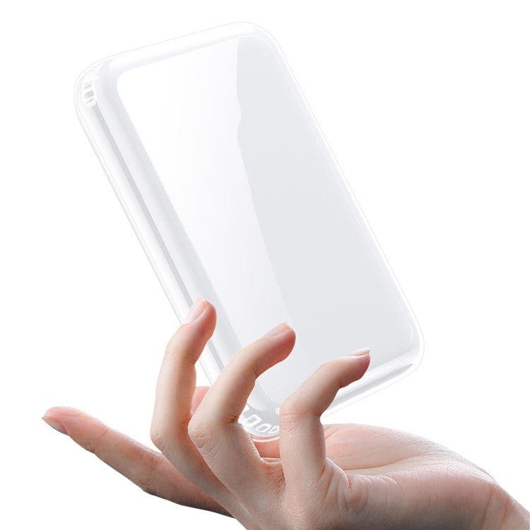 Clear Soft TPU Protective Cover Case for Apple Compatible with MagSafe External Battery Magnetic Charger - Transparent