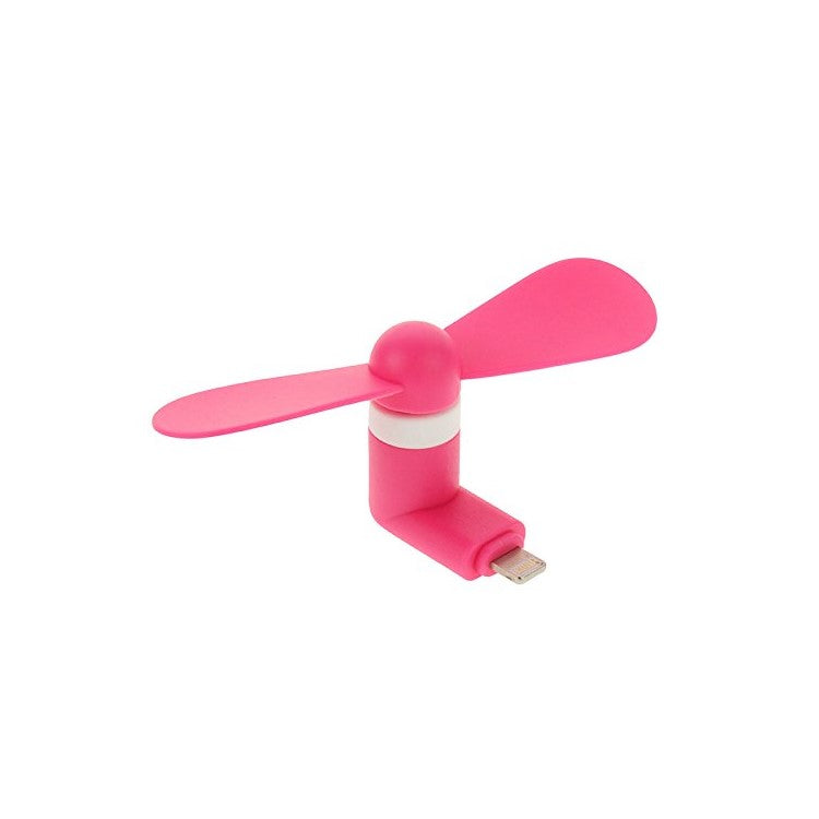 Lightning 8pin USB 2 Blades Mini Fan for iPhone 6s Plus / 6s / 6 - Rose