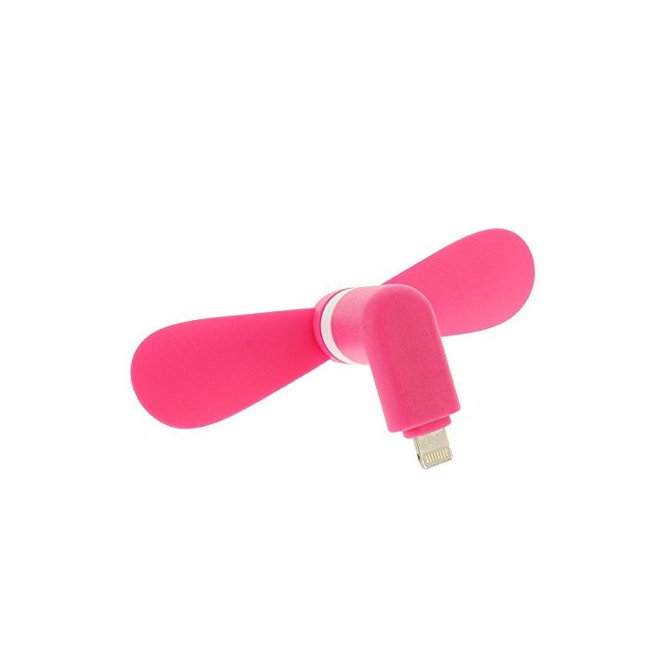 Lightning 8pin USB 2 Blades Mini Fan for iPhone 6s Plus / 6s / 6 - Rose