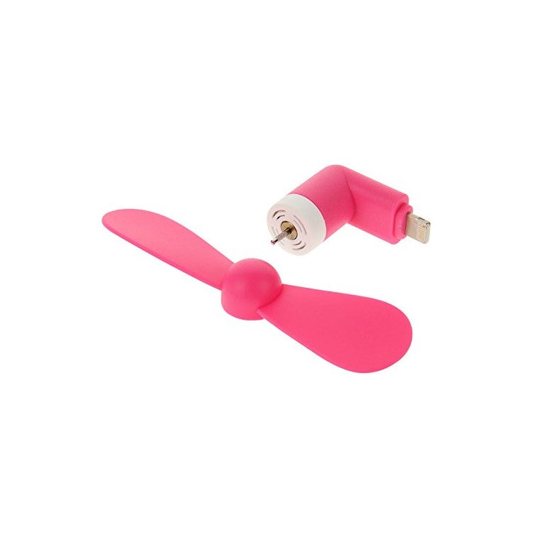 Lightning 8pin USB 2 Blades Mini Fan for iPhone 6s Plus / 6s / 6 - Rose