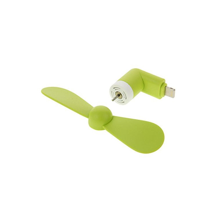 Lightning 8pin USB 2 Blades Mini Fan for iPhone 6s Plus / 6s / 6 - Green