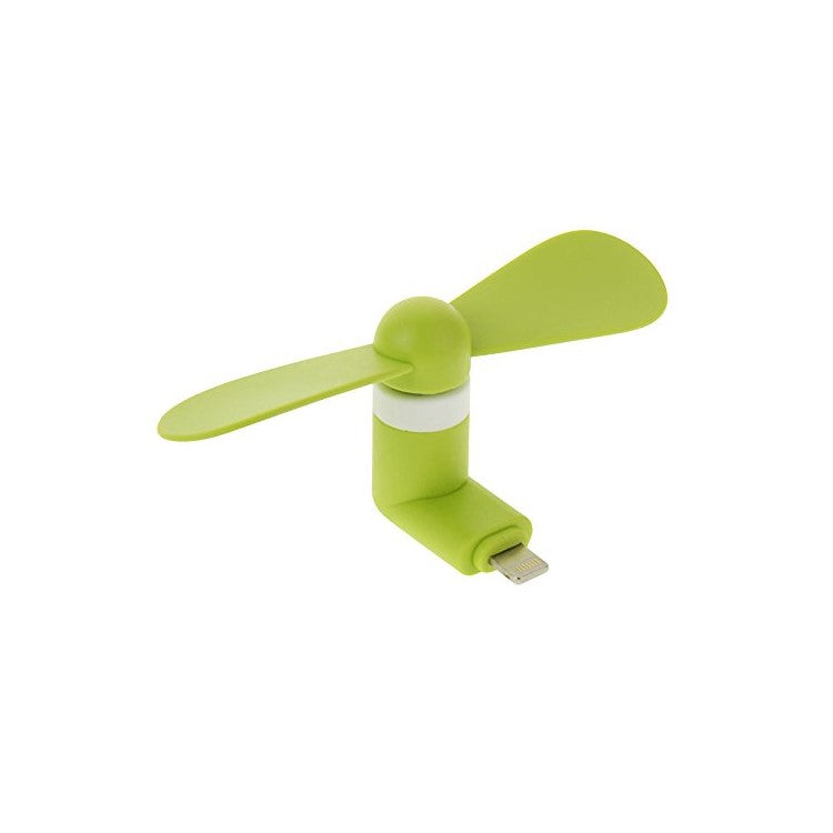 Lightning 8pin USB 2 Blades Mini Fan for iPhone 6s Plus / 6s / 6 - Green