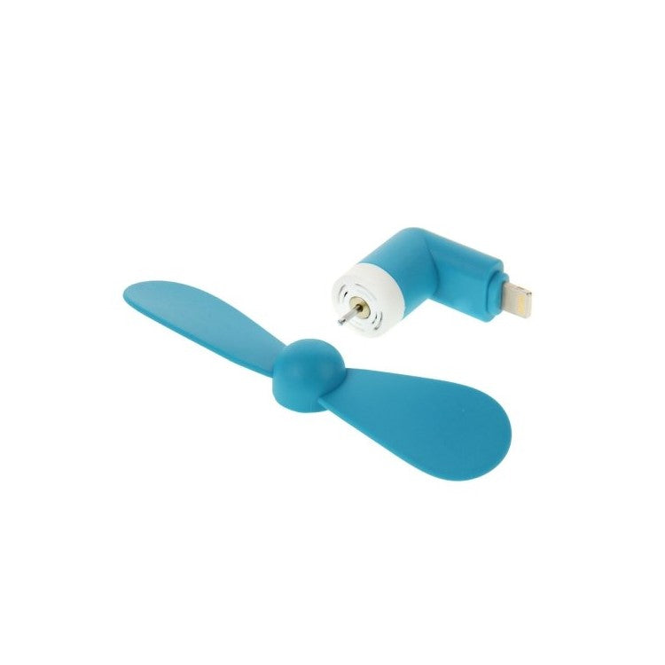 Lightning 8pin USB 2 Blades Mini Fan for iPhone 6s Plus / 6s / 6 - Blue