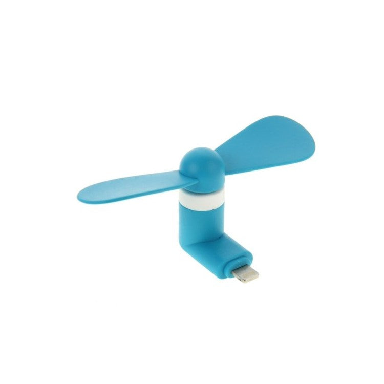 Lightning 8pin USB 2 Blades Mini Fan for iPhone 6s Plus / 6s / 6 - Blue