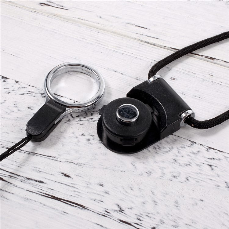 Detachable Neck Strap Band for Cellphone Camera MP3 USB Flash Drive - Black