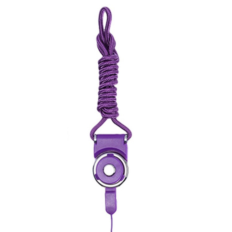 Detachable Anti-drop Ring Cell Phone Strap Accessory - Purple