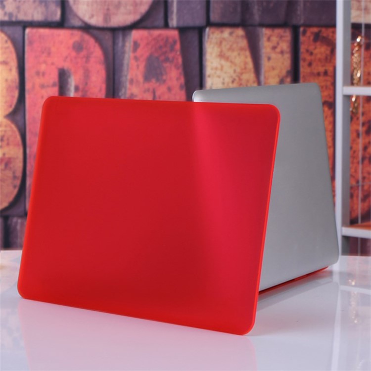 Red ENKAY HAT PRINCE Matte PC Protective Case + Keyboard Film + Anti-dust Plugs for MacBook Pro 13.3" A1278