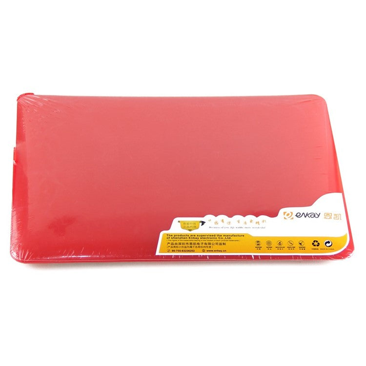 Red ENKAY HAT PRINCE Matte PC Protective Case + Keyboard Film + Anti-dust Plugs for MacBook Pro 13.3" A1278