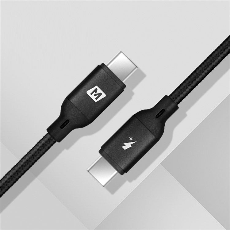 MOMAX 2M for iPhone 15 Series 100W USB-C to USB-C Cable PD Fast Charging Nylon Braided Cable