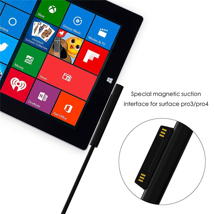 Car Charger Power Adapter Chareging Cable for Microsoft Surface Pro 4 / Pro 3