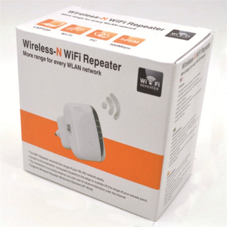 Wireless WiFi Repeater WiFi Range Extender Router Wi-Fi Signal Amplifier 2.4G 300Mbps WiFi Booster - EU Plug