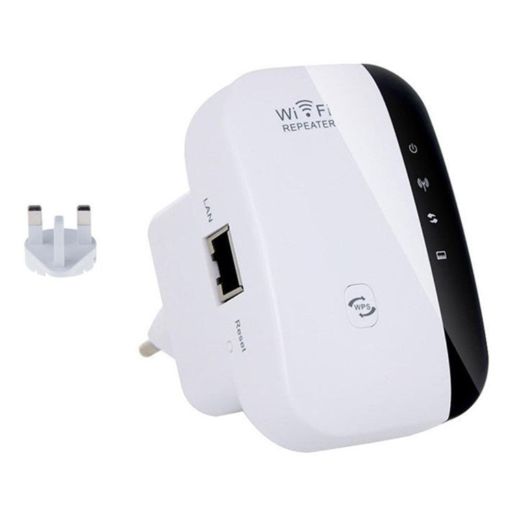 Wireless WiFi Repeater WiFi Range Extender Router Wi-Fi Signal Amplifier 2.4G 300Mbps WiFi Booster - US Plug