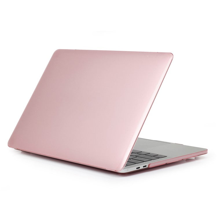 Shock Absorption Hard Shell for MacBook Pro 13 inch A1706 / A1708 / A1989 / A2159 / A2251 / A2289 / A2338, See-through Design Protective Cover - Pink