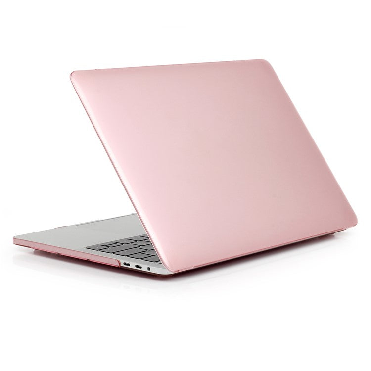 Shock Absorption Hard Shell for MacBook Pro 13 inch A1706 / A1708 / A1989 / A2159 / A2251 / A2289 / A2338, See-through Design Protective Cover - Pink