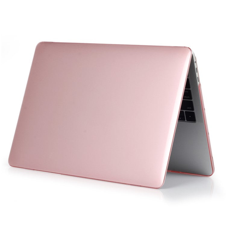 Shock Absorption Hard Shell for MacBook Pro 13 inch A1706 / A1708 / A1989 / A2159 / A2251 / A2289 / A2338, See-through Design Protective Cover - Pink